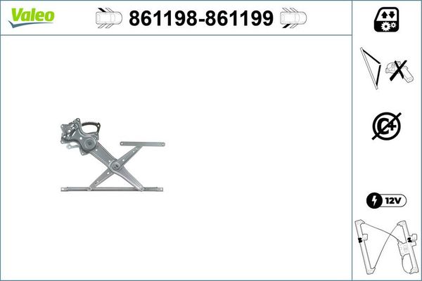 Cam Krikosu Arka Sağ Hyundai Lantra S.Wagon (RD)(1999->)  VALEO 861199