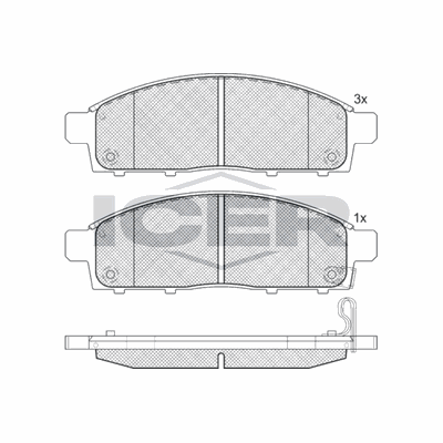 Fren Disk Balata Ön Mitsubishi L200 (KL0/KJ0)(2019->)  AYD 60062C