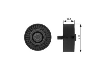 Vantilatör Kayış Gergi Rulmanı  GATES T38027  2528637100 25286-37100 2528637110 25286-37110 2528737101 2528737110