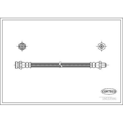 Fren Hortumu Arka Sağ veya Sol Mitsubishi Grandis (NA0W)(2004->)  CAVO C901 549A