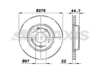 Fren Disk Ayna Ön Sağ ve Sol BRAXIS AE0094  1694210112 1694210812 A1694210812