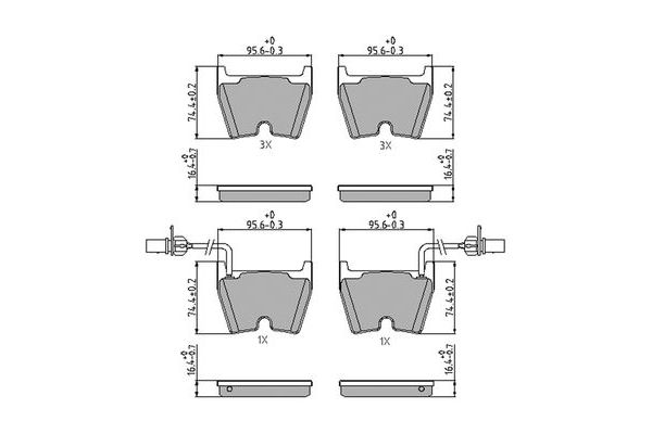 Fren Disk Balata Ön Volkswagen Phaeton (3D1/3D9)(05.2010->2016)  VALEO 671513