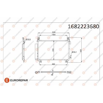 Klima Radyatörü  Toyota Yaris (XP13)(2017->)  EUROREPAR 1682223680