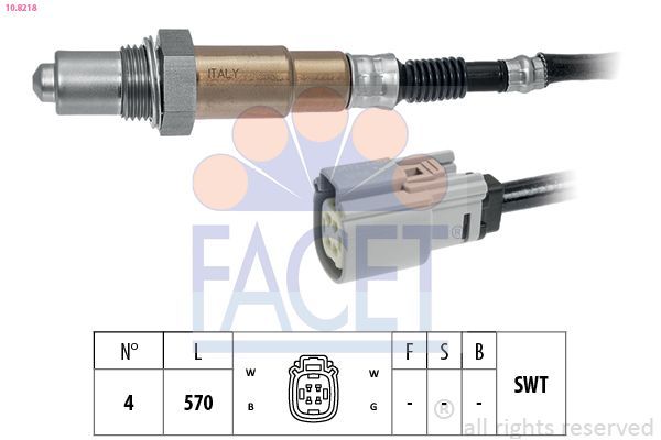 Oksijen (Lambda) Sensörü  Ford EcoSport (CBW)(2013->)  FACET 10.8218