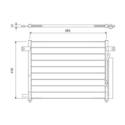 Klima Radyatörü  Daewoo Evanda (2003->)  VALEO 818061