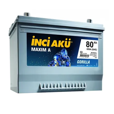 Akü (12V - 80 AH) Maxıma Tırnaksız 760 En Gorılla L3  İNCİ 1010155 3643