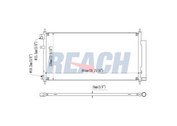 Klima Radyatörü  MAHER 18976  80110TM0T01 80110-TM0T01 80110TM0H01