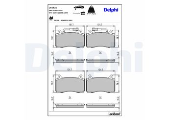Fren Disk Balata Arka FIAT ORJINAL 77369175  77369175 77367733 77369153