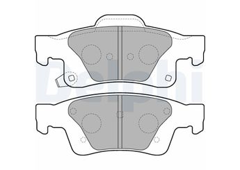 Fren Disk Balata Arka DELPHI LP2251   2AMV4386AA 68052386AA 68052387AA V2012386AA 2AMV4386AB