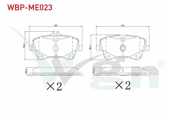 Fren Disk Balata Ön WGN WBP-ME023