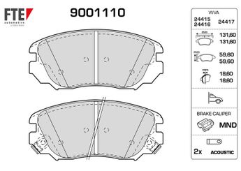 Fren Disk Balata Ön FTE 9001110  1605185 13237753 13237750 22922074 22959105 95530020 1605236 1605624 95514525