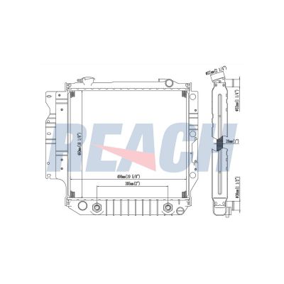 Su Radyatörü  Jeep Wrangler (YJ)(1988->)  VALEO 701658