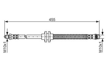 Fren Hortumu Ön Sağ veya Sol BOSCH 1 987 476 126  1987476126 1 987 476 126 8200033851 82 00 033 851 8200234737 82 00 234 737 8200333851 82 00 333 851