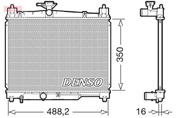 Su Radyatörü  Toyota Yaris (NCP1/NLP1/SCP1)(1999->)  DENSO DRM50101