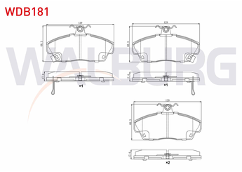 Fren Disk Balata Ön WALBURG WDB181  