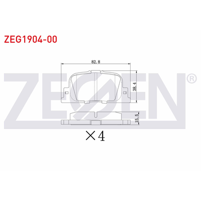 Fren Disk Balata Arka ZEGEN ZEG1904-00