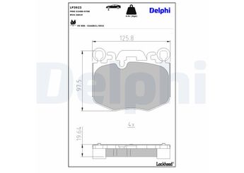 Fren Disk Balata Ön DELPHI LP3923  34108842387
