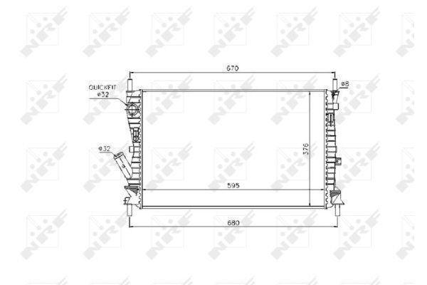 Su Radyatörü  Ford Fusion (CBK)(2002->)  VEKA 16-2853B