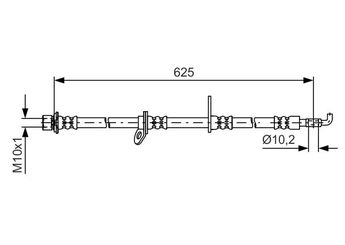 Fren Hortumu Ön Sağ veya Sol BOSCH 1 987 481 594  9094702G44 9094702F93