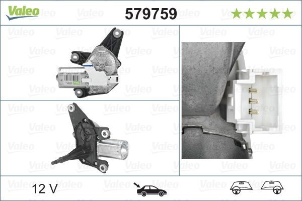 Silecek Mekanizma Motoru Arka VALEO 579759