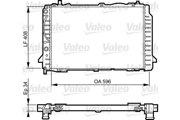 Su Radyatörü  Audi 80 (08.1991->)  VALEO 731503