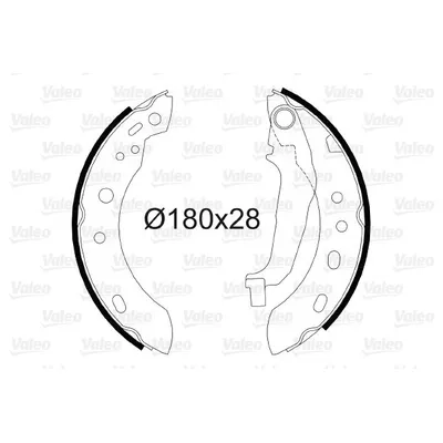 Fren Pabuçlu Balata Arka Nissan Micra (K11)(02.1998->)  VALEO 564041