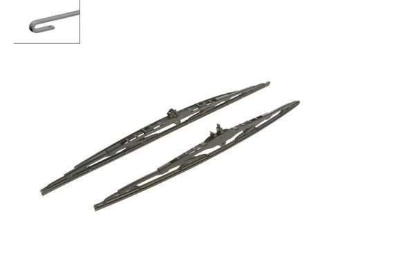 Silecek Süpürgesi Ön  600/530 mm - 24/21 inç Volkswagen T5 Transporter Kamyonet (7F)(09.2009->2015)  BOSCH 3 397 001 802