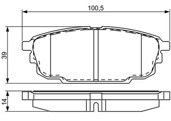 Fren Disk Balata Ön BOSCH 0 986 495 320  BKYT2643Z  BKYT2648Z