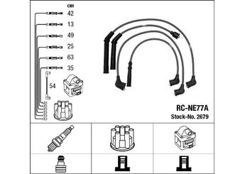 Buji Kablosu  NGK 2679  2245003P27 22450-03P27 2245013P25 22450-13P25 2245026E26 22450-26E26 2245043L25 22450-43L25 2245043L26 22450-43L26 22450F6025 22450-F6025 22450V5200 22450-V5200 22450V5225 22450-V5225 22450V6503 22450-V6503