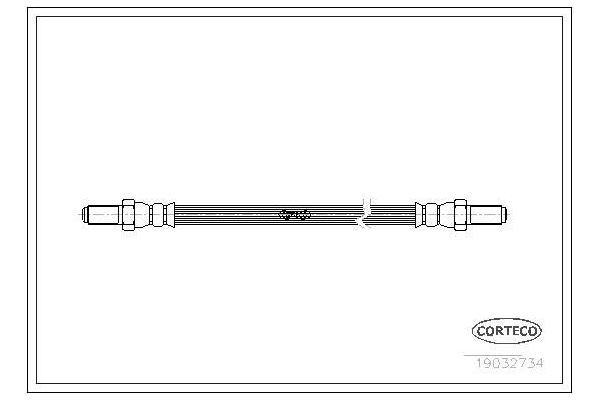 Fren Hortumu Arka Sol Ford Granada 2/4 Kapı/S.Wagon (1978->)  CORTECO 19032734