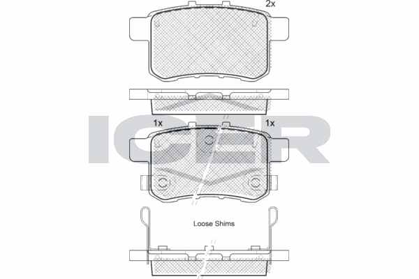 Fren Disk Balata Arka Honda Accord Tourer (CW)(09.2008->)  AYD 60278BA