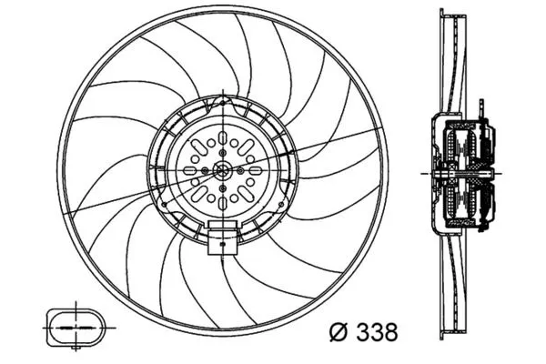 Radyatör Fan ve Motoru  MAHLE CFF 313 000S