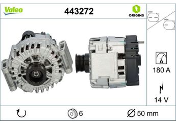 Alternatör  VALEO 443272  A1561540102 131545602 0131545602 13154560280 013154560280 1561540102 A0131545602 A013154560280