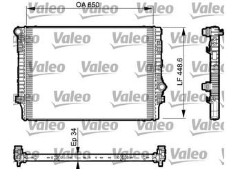 Su Radyatörü  VALEO 735548  45111XA00A 5Q0121251EP 5Q0121251ET 5Q0121251GN 5WA121251H 5Q0121251FN 5QM121251A