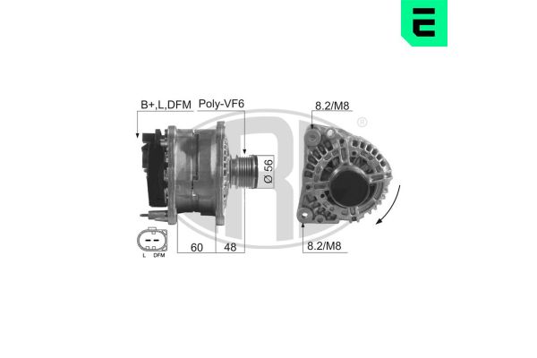 Alternatör  Skoda Octavia Combi (1U5)(1998->)  ERA 210231A