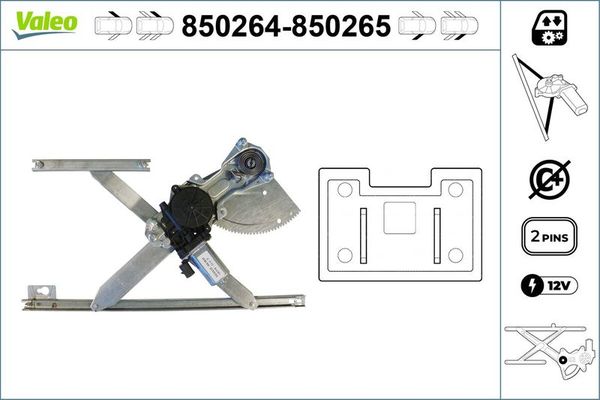 Cam Krikosu Ön Sol VALEO 850264