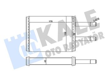 Kalorifer Radyatörü  BSG 55-520-010  GA5R61A10 CA0961A10 GA5R61130A GA5R-61-130 A GA5R61130B GA5R-61-130 B GA5R-61-A10 GC5D61130