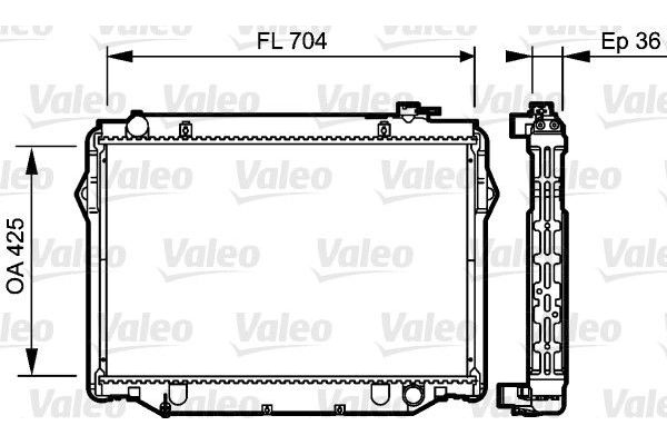 Su Radyatörü  Toyota Land Cruiser Station (J8)(1990->)  VALEO 734189