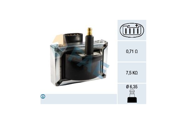 Ateşleme Bobini  Peugeot 309 (02.1986->)  PSA ORJINAL 597043