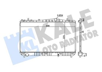 Su Radyatörü  KALE 355500  2531017100 25310 17100 2531017101 96271477 96813422 P96271477