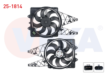 Radyatör Fan ve Motoru  VEKA 25-1814  55700342 55701372 55703902 55703904