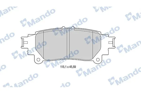 Fren Disk Balata Arka Toyota Highlander (U5)(01.2014->)  MANDO MBF015981