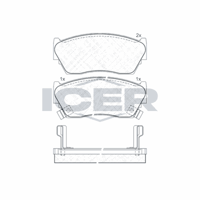 Fren Disk Balata Ön Nissan 100 NX (B13)(11.1990->)  KALE BALATA 21657 165 05 ANS KD13