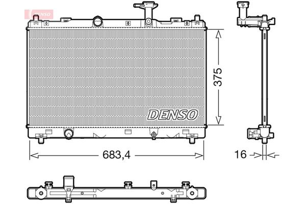 Su Radyatörü  DENSO DRM47038