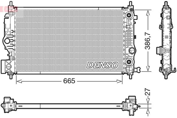 Su Radyatörü  DENSO DRM20126