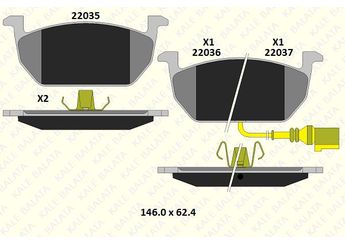Fren Disk Balata Ön KALE BALATA 22035 172 05  