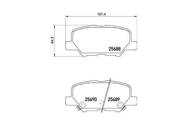 Fren Disk Balata Arka Mazda 6 Atenza 4 Kapı (GJ)(10.2012->)  MAGNETI MARELLI 363700461111