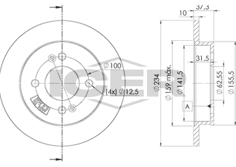 Fren Disk Ayna Ön Sağ ve Sol MAGNETI MARELLI 360704013200  584110X500 58411-0X500 5841107300 58411-07300 5841107500 58411-07500