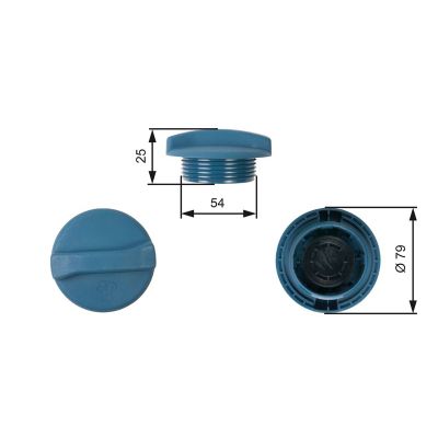 Radyatör Yedek Su Depo Kapağı  Volkswagen Passat Variant (3A5)(09.1993->1997)  GATES RC205