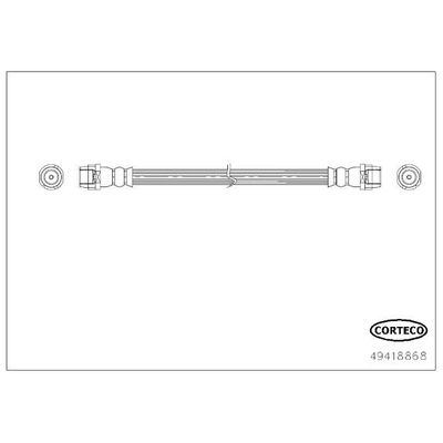 Fren Hortumu Arka Sağ veya Sol Chevrolet Aveo Sedan (2011->)  CORTECO 49418868
